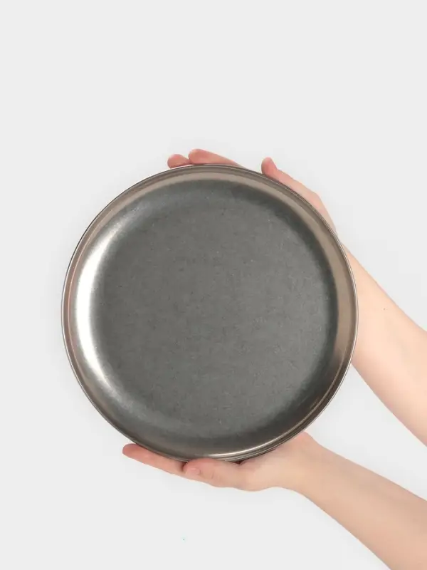 Тарелка Hanna Kn&ouml;vell Vanha, d=26 см, h=1.5 см, нержавеющая сталь, серебристая