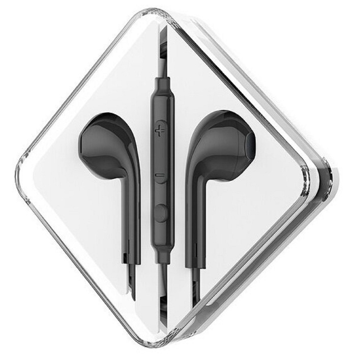 Наушники Hoco M55, проводные, вкладыши, микрофон, Jack 3.5, 1.2 м, черные Наушники Hoco M55, проводные, вкладыши, микрофон, Jack 3.5, 1.2 м, черные