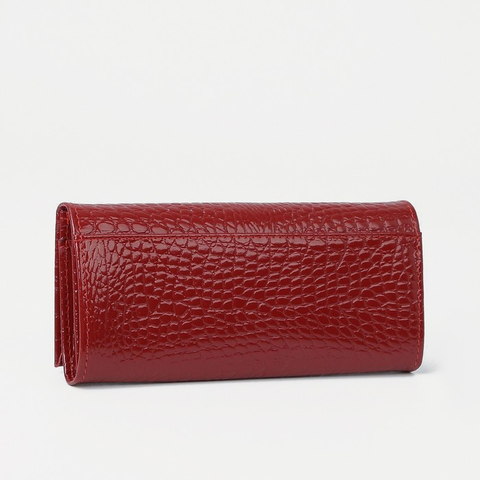 Кошелёк женский на кнопке, цвет красный Кошелёк женский на кнопке, цвет красный