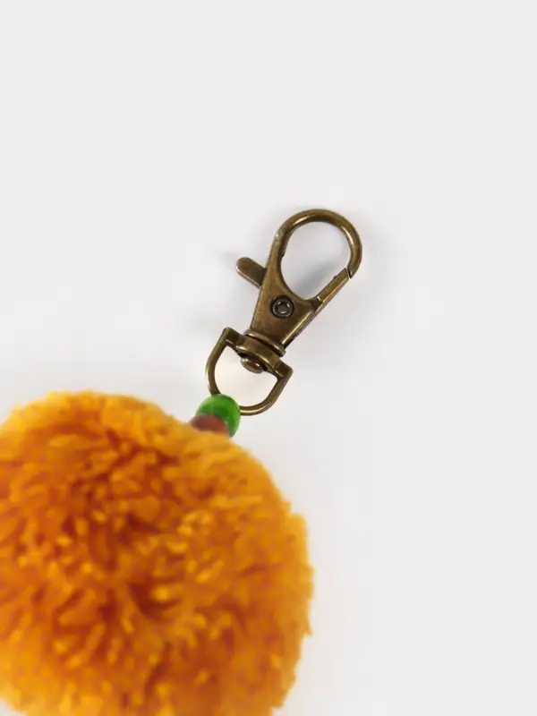 Брелок плетеный, 22 см, цв. оранжевый Брелок плетеный, 22 см, цв. оранжевый