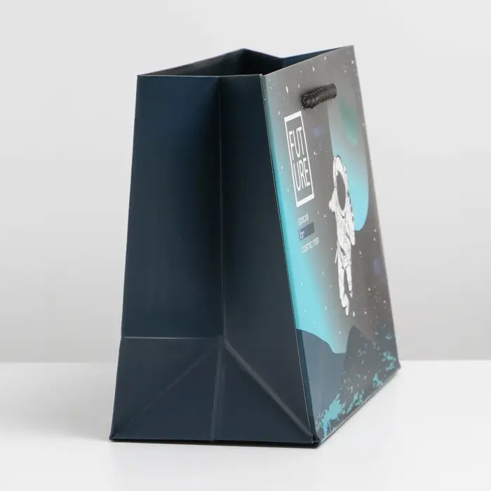 Пакет подарочный ламинированный, упаковка, «Космос», MS 18 х 23 х 10 см