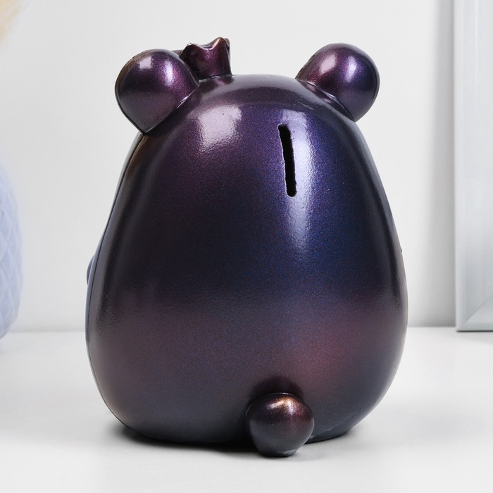 Копилка Копилка "Медведь с короной" синий космос, 17см
