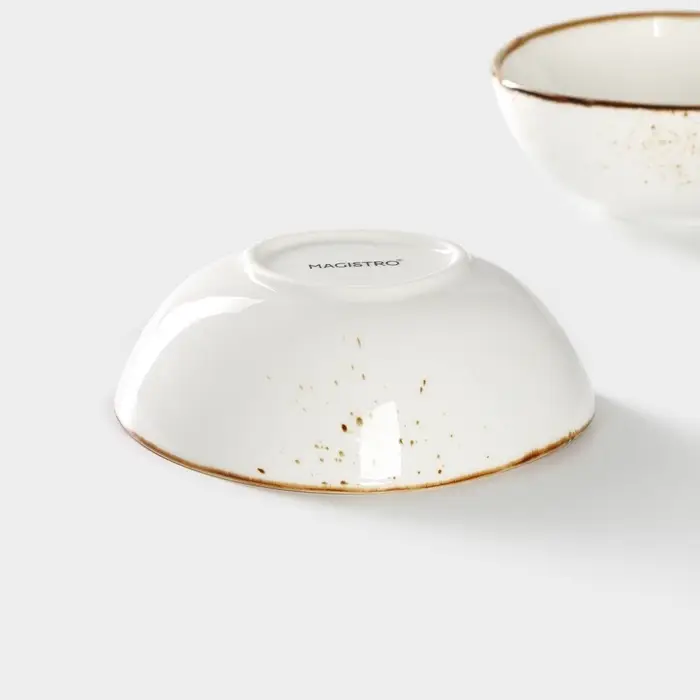 Салатники Magistro &laquo;Церера&raquo;, набор 2 шт., 15.3&times;13&times;5.5 см, фарфор, белые