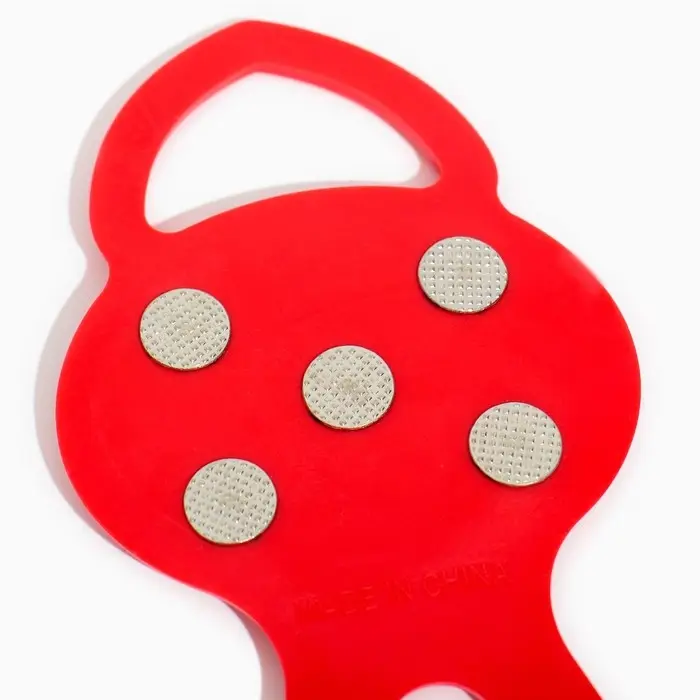 Ледоступы 5 шипов размер 26-35 , красные, детские