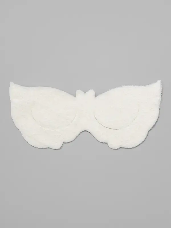 Маска для области вокруг глаз, с резинкой, 19.5×9.5 см, белая