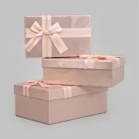 Набор подарочных коробок 3 в 1, прямоугольные 23&times;16&times;9.5 21&times;14&times;8.0 19&times;12&times;6.5 см