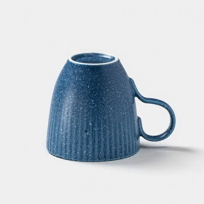 Кружка Доляна &laquo;Коралл&raquo;, 350 мл, фарфор, синяя