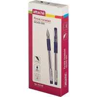 Ручка гелевая неавтомат. Attache Gelios-030 синий, игольч,0,5мм,манж