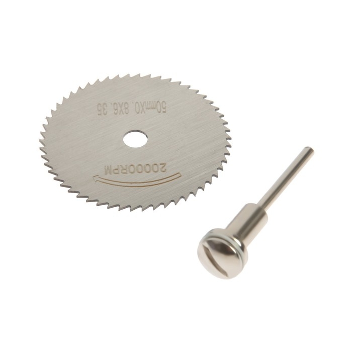 Круг отрезной для граверов и бормашин ТУНДРА, 50 мм + адаптер 3.2 мм Круг отрезной для граверов и бормашин ТУНДРА, 50 мм + адаптер 3.2 мм