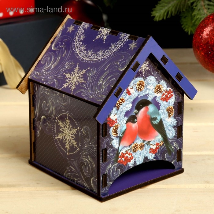 Чайный домик  Чайный домик "Снегири" 10,5х9,5х12 см