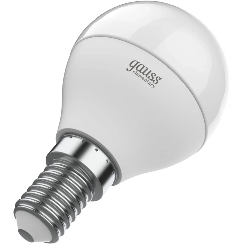 Лампа светодиодная Gauss LED Elementary Шар 6Вт E14 4100K (53126)