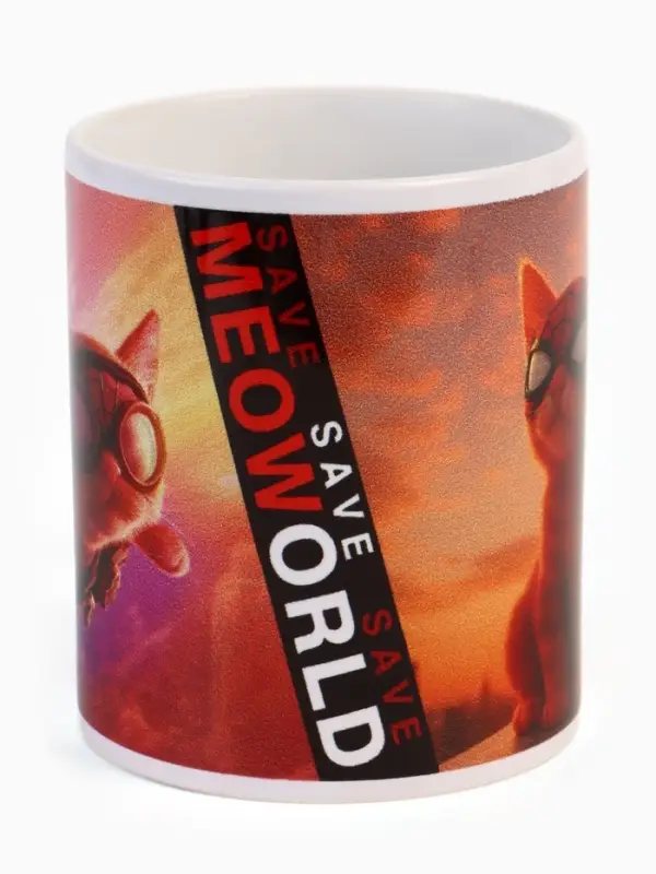 Кружка керамическая в коробке &laquo;Кот-Супергерой&raquo;, 320 мл