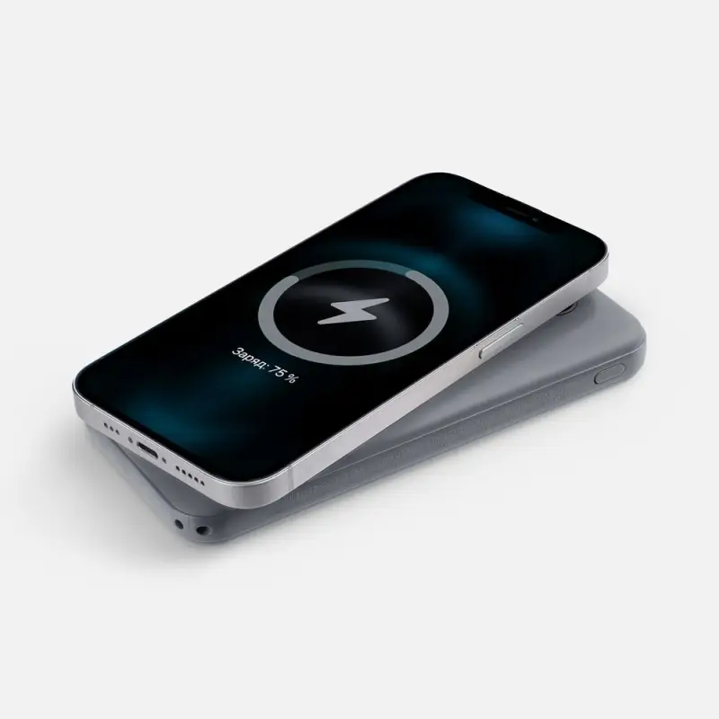 Аккумулятор Omni Qi 10000 мАч, ver.2, серый Аккумулятор Omni Qi 10000 мАч, ver.2, серый