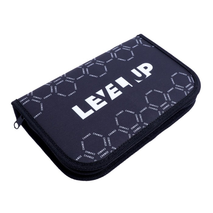 Пенал 1 секция, 130 х 210 х 40 мм, 2 откидные планки, тканевый, Calligrata TOP, Content Level up Пенал 1 секция, 130 х 210 х 40 мм, 2 откидные планки, тканевый, Calligrata TOP, Content Level up