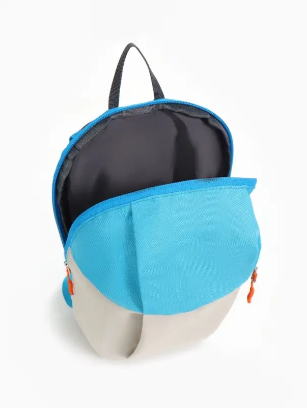 Рюкзак спортивный TEXTURA, на молнии, с карманом, размер 20&times;11&times;39 см, бежевый/голубой