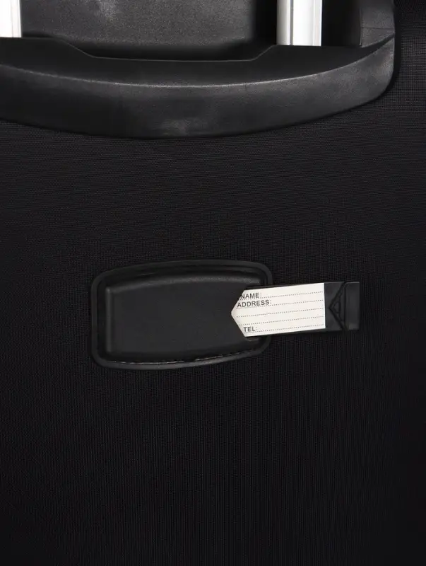 Чемодан на колёсах TEXTURA, кодовый замок, текстильный, с увеличением, 36&times;25&times;58 см, 20", чёрный