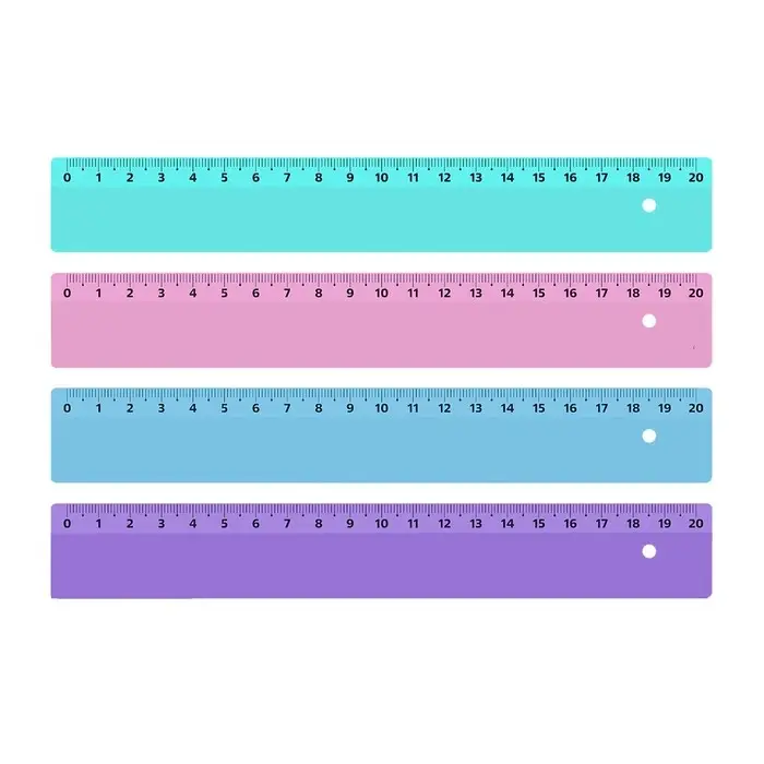 Линейка 20 см Calligrata Линейка 20 см Calligrata "Прованс", пластиковая, пастельные цвета, МИКС