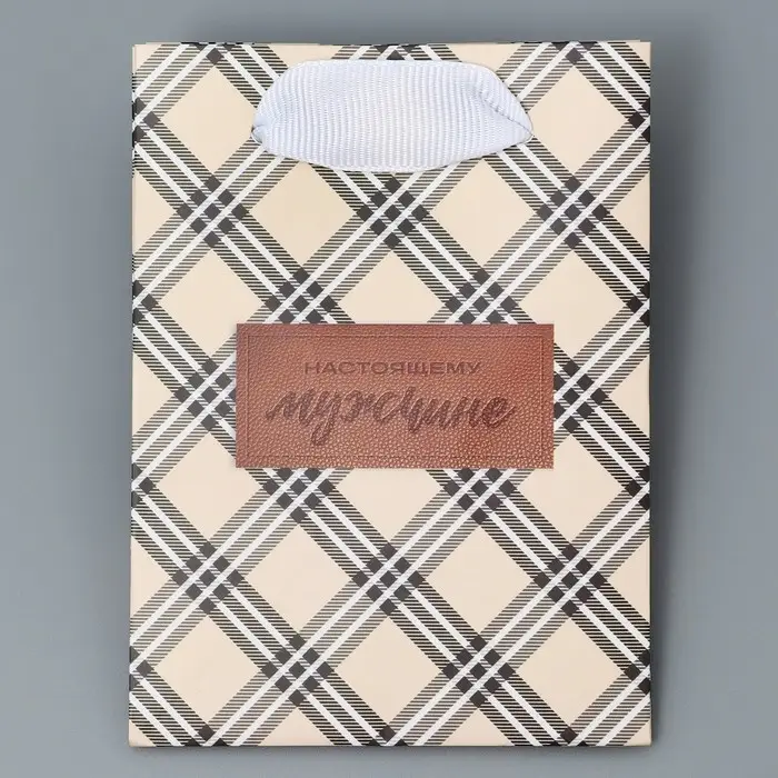 Пакет подарочный ламинированный, упаковка, «Клетка», 9 х 12 х 6.5 см Пакет подарочный ламинированный, упаковка, «Клетка», 9 х 12 х 6.5 см