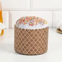 Форма бумажная для кулича «ХВ Золотое», 11×8.5 см, коричневая