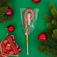 Карамель на палочке "Тутти-фрутти" трость красный/белый/зелёный, 30 г Карамель на палочке "Тутти-фрутти" трость красный/белый/зелёный, 30 г