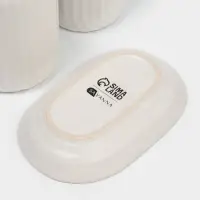 Набор для ванной SAVANNA &laquo;Волна&raquo;, 3 предмета, дозатор для мыла, стакан, мыльница