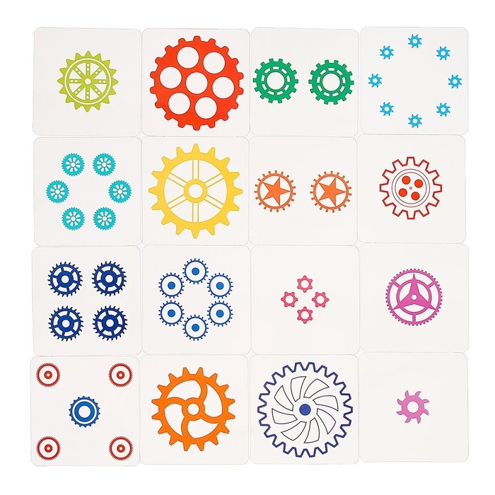 Настольная игра-головоломка «Умные фигуры. Задания с шестерёнками», от 1 игрока, 5+ Настольная игра-головоломка «Умные фигуры. Задания с шестерёнками», от 1 игрока, 5+