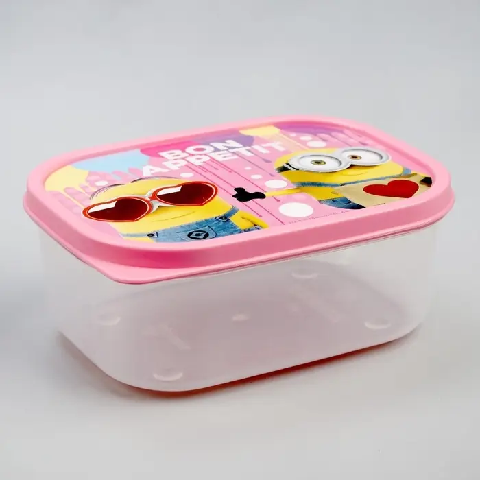 Ланч-бокс детский прямоугольный, 500 мл, Bon appetit, Гадкий Я