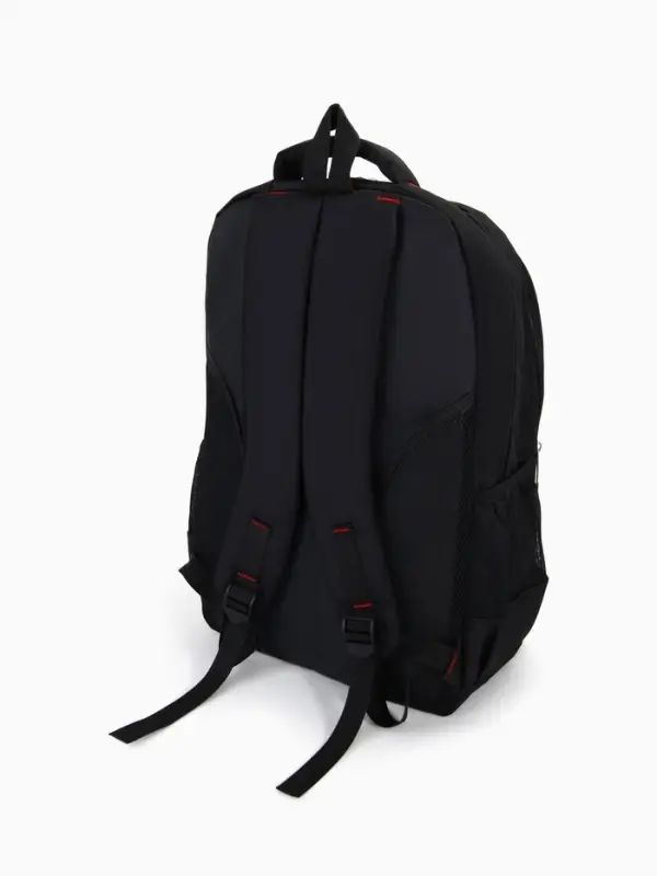 Рюкзак &laquo;СПОРТ&raquo;, со светоотражающими элементами, 2 отдела, 3 кармана, 37&times;17&times;54 см, чёрный