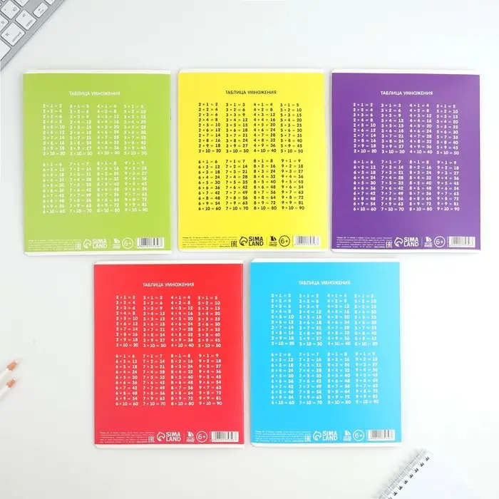 Тетрадь в клетку, 12 листов, А5, на скрепке, блок №1 &laquo;Яркая обложка&raquo; МИКС