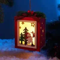 Ёлочная игрушка &laquo;Подружки пряни&raquo; 12&times;8.5 см, подвеска, от батареек AG10&times;3, свечение тёплое белое