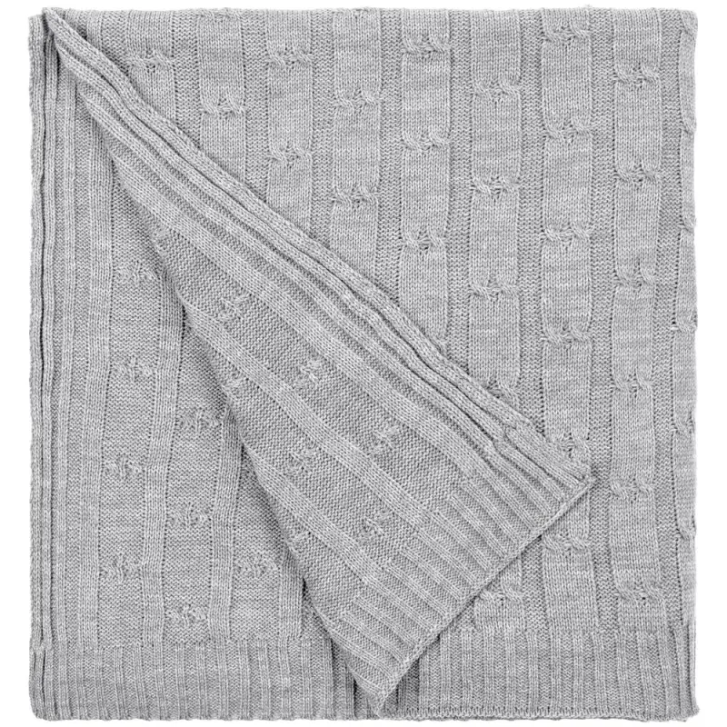 Плед Trenza, светло-серый Плед Trenza, светло-серый