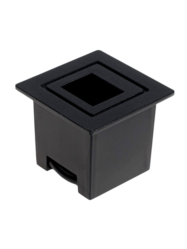 Встраиваемый светильник для лестницы, IP65, 3 Вт, 4000К, 48х48, квадрат, черный