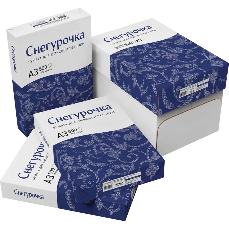 Бумага Снегурочка (А3, марка С, 80 г/кв.м, 500 л) СПб