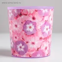 Кашпо «Цветы», 1,6 л, 14 х 14 см Кашпо «Цветы», 1,6 л, 14 х 14 см