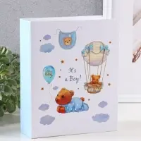 Фотоальбом "Мой малыш", голубой, 200ф 10X15см, ПП карм.