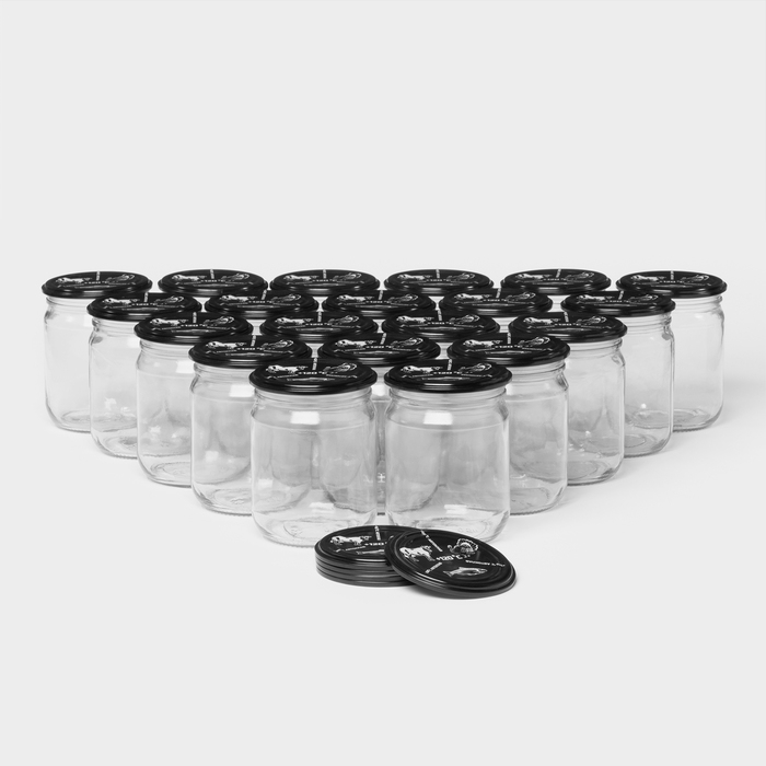 Набор стеклянных банок с крышками для автоклава СКО-82, 500 мл, 20 шт Набор стеклянных банок с крышками для автоклава СКО-82, 500 мл, 20 шт