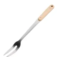 Вилка для мяса 37 см, 7&times;3.5 см, с деревянной ручкой