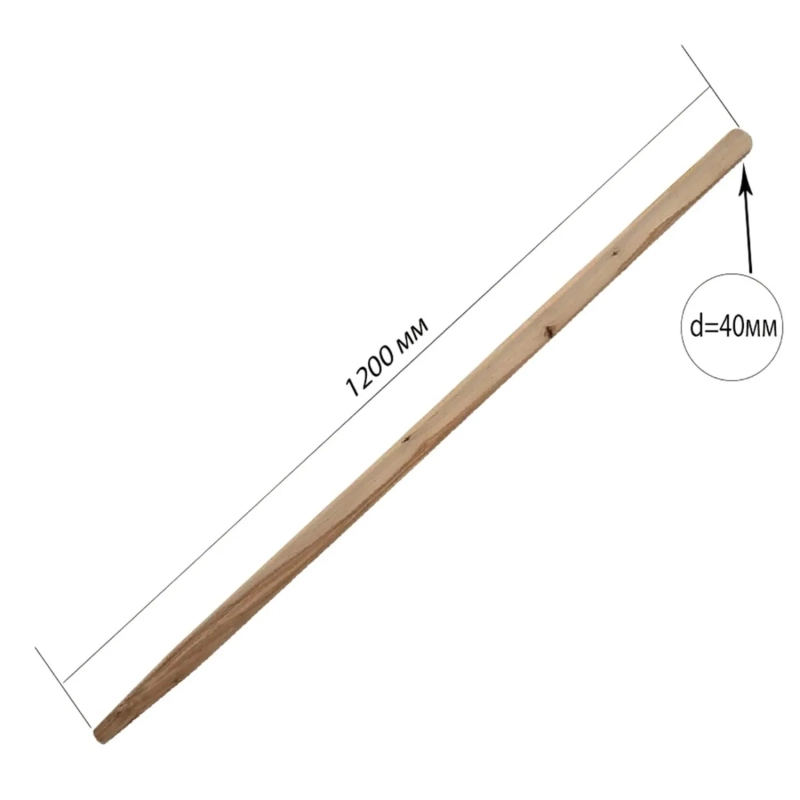 Черенок d40 L1200мм 2 сорт WoodTrade_00023
