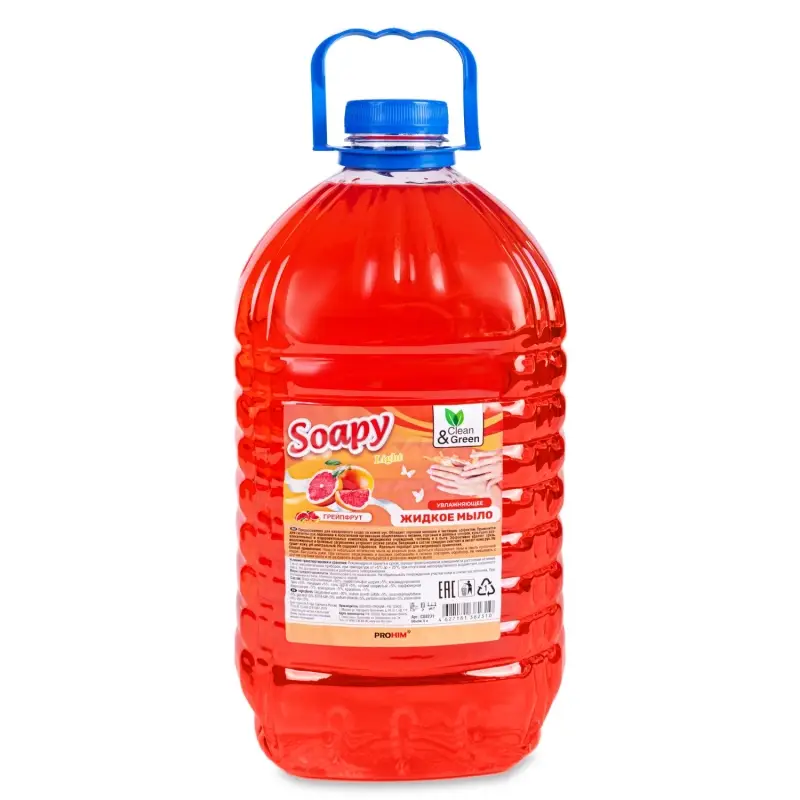 Жидкое мыло "Soapy" Light "Грейпфрут" 5 л. Clean&Green CG8231