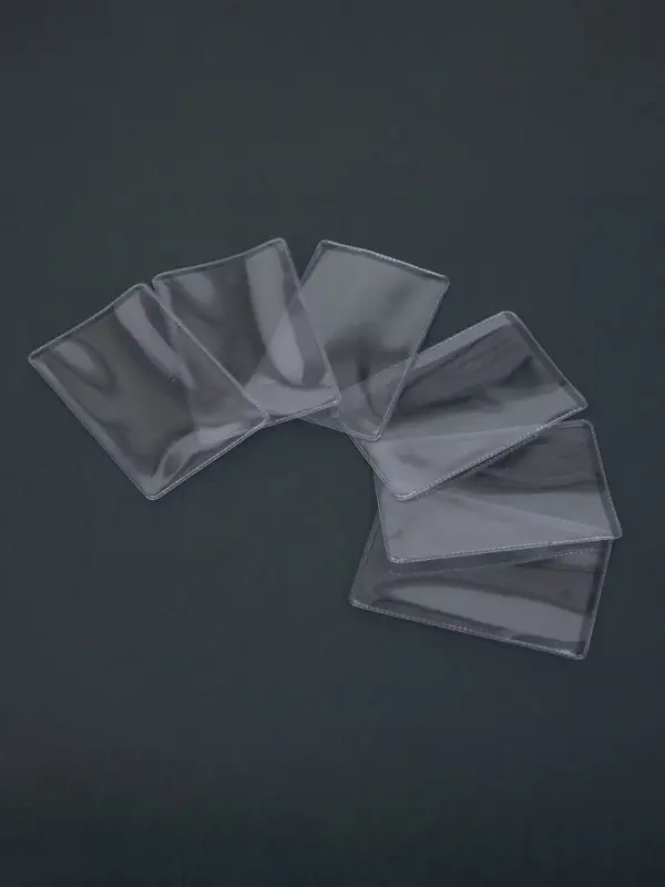 Обложка для проездного, вмещает 2 карты, 50 шт., 250 мкн, прозрачная Обложка для проездного, вмещает 2 карты, 50 шт., 250 мкн, прозрачная