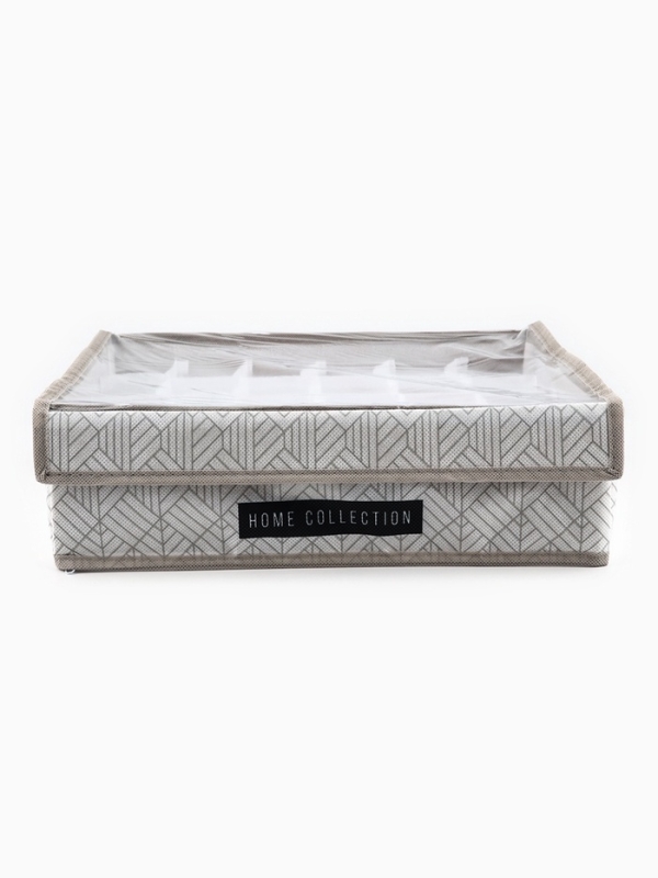 Органайзер для хранения 24 ячейки с крышкой Органайзер для хранения 24 ячейки с крышкой "Домашняя коллекция", 34 х 28 х 10 см