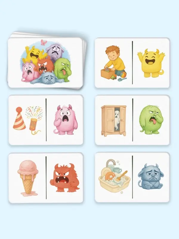 Развивающая игра Развивающая игра "Домино эмоций", 61 карта, 4+