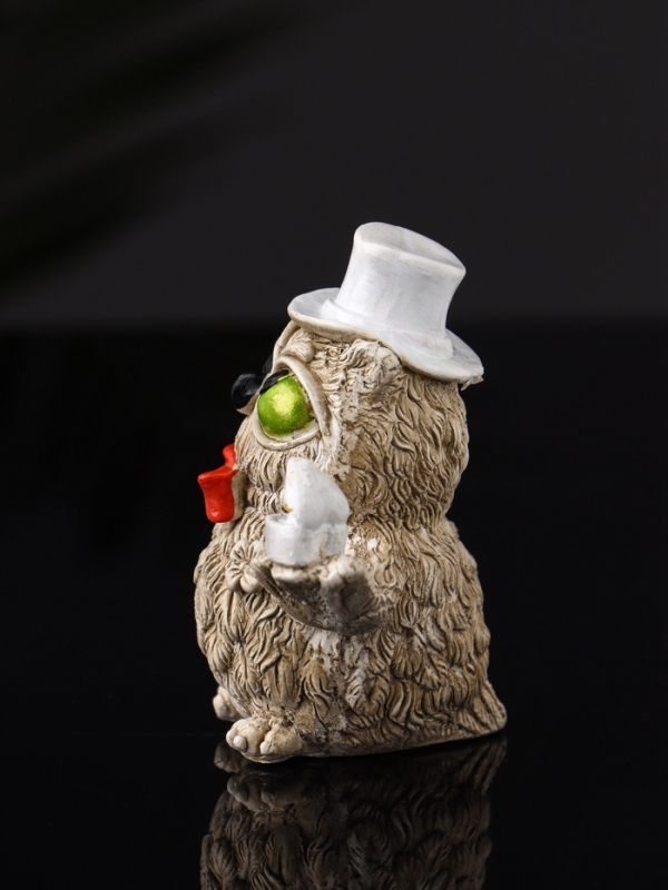 Фигура Фигура "Филин жених" 8х6х5 см, бежевый