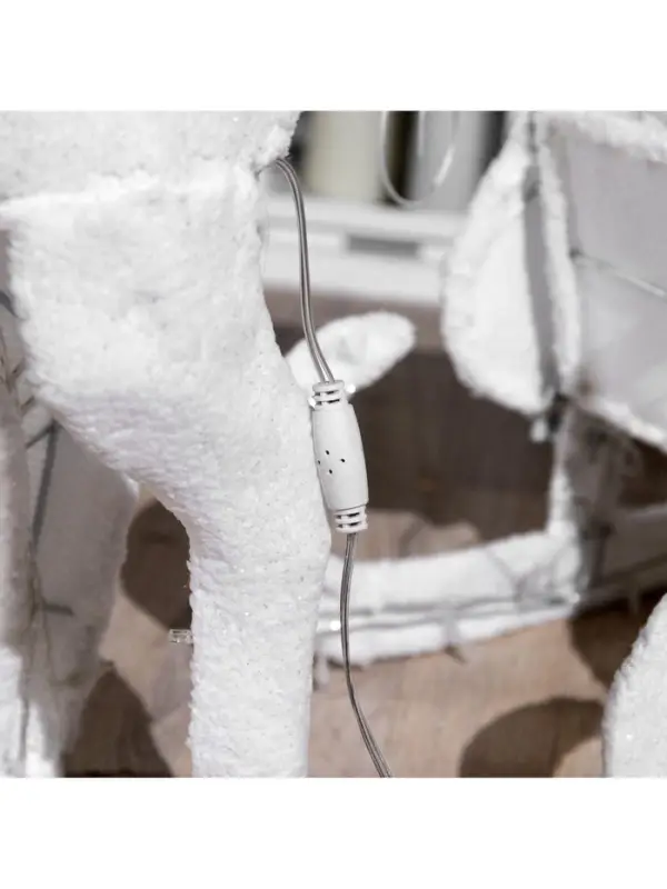 Светодиодная фигура &laquo;Олень&raquo;, 56&times;76&times;15 см, текстиль, металл, 220 В, свечение тёплое белое