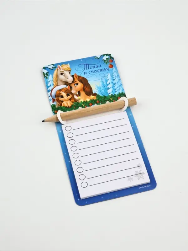 Магниты с блоком для записи и карандашом «Исполнения желаний», набор 4 шт. Магниты с блоком для записи и карандашом «Исполнения желаний», набор 4 шт.