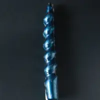 Свеча витая Luxury, 25&times;180 мм, лакированная, синяя