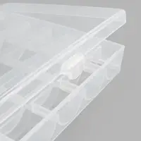 Органайзер для ниток, на 25 шпулек, 12&times;10.5&times;2.5 см, прозрачный