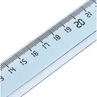 Линейка пластиковая Calligrata, 30 см, прозрачная, МИКС