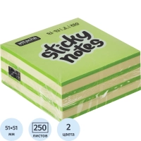 Стикеры миникуб 51х51, зеленый 250 л
