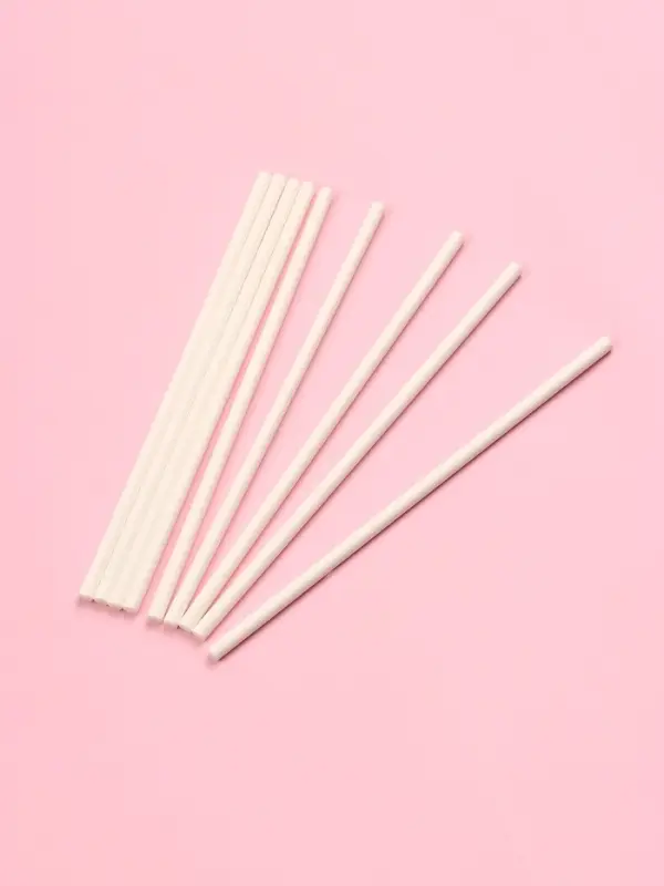 Палочки для леденцов Доляна, d=0.3 см, 10 см, набор 50 шт., бумага, белые